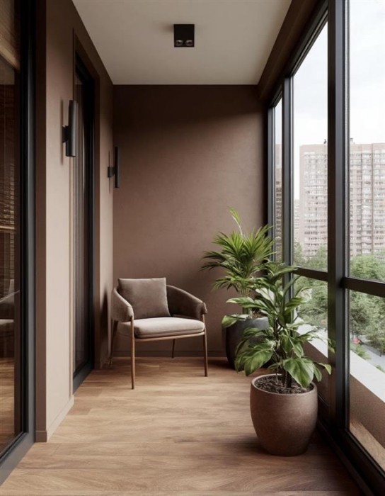 Лоджия / Балкон . Стиль Минимализм